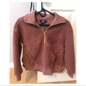 Sherpa sweatshirt/coat